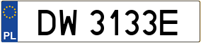 Trailer License Plate